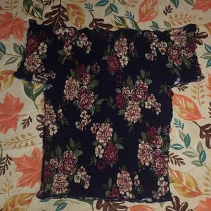 Off The Shoulder Scrunched Crop Tops!!